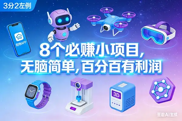 （17075期）8个必赚小项目，无脑简单，百分百有利润，副业首选，日入300+-副业吧