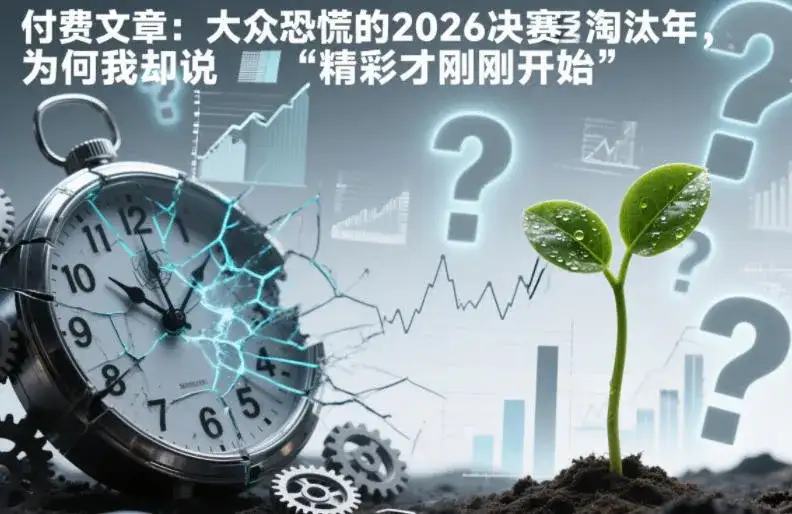 付费文章：大众恐慌的2026决赛淘汰年，为何我却说“精彩才刚刚开始”？-副业吧