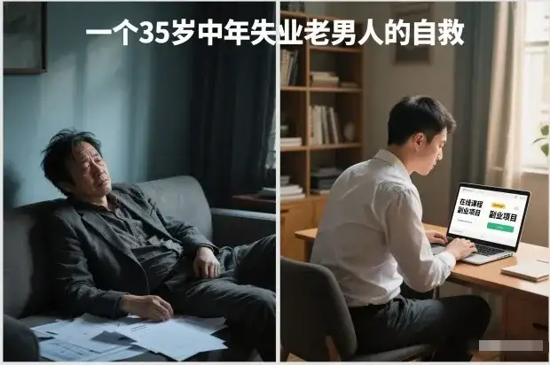 付费文章：一个35岁中年失业老男人的自救-优优云创