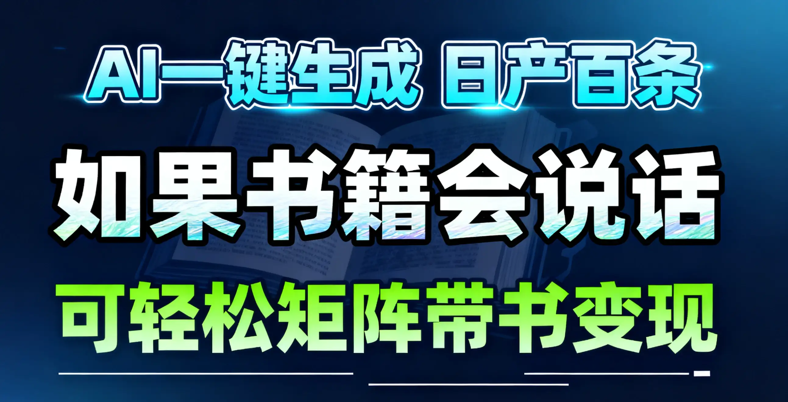 AI书籍会说话视频一键生成！30S一条素材，你敢想一天能做多少视频，做多少账号？！做账号就像呼吸一样简单！矩阵做，月入10W简简单单！-优优云创