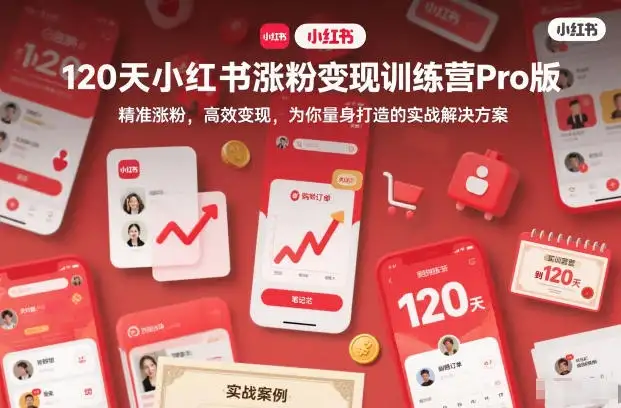 【精】120天小红书涨粉变现训练营Pro版,精准涨粉,高效变现,为你量身打造的实战解决方案-优优云创