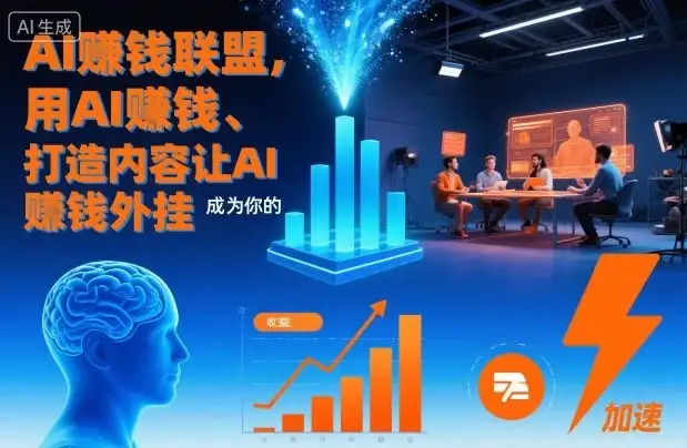 【精】AI賺钱联盟，用AI賺钱、打造内容让AI成为你的賺钱外挂-优优云创
