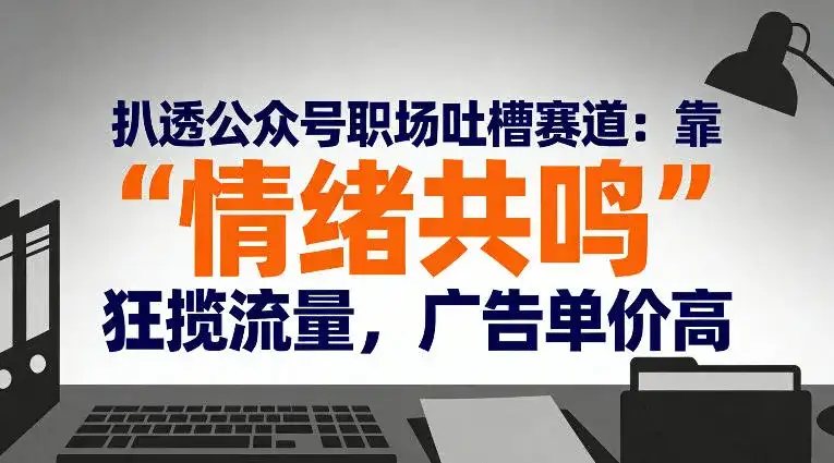 扒透公众号职场吐槽赛道：靠“情绪共鸣”狂揽流量，广告单价高-副业吧