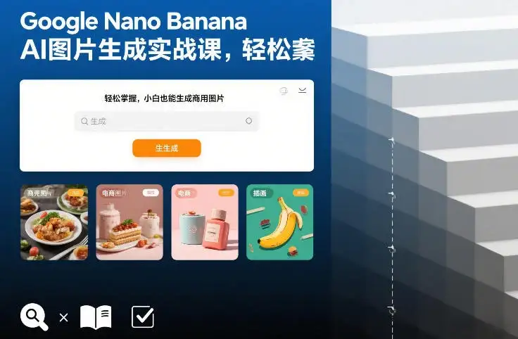 【精】Google Nano Banana AI图片生成实战课，轻松掌握，小白也能生成商用图片-副业吧