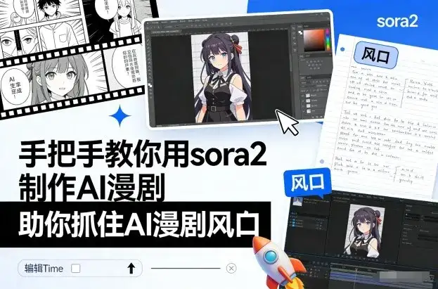 手把手教你用sora2制作AI漫剧，助你抓住AI漫剧风口-副业吧