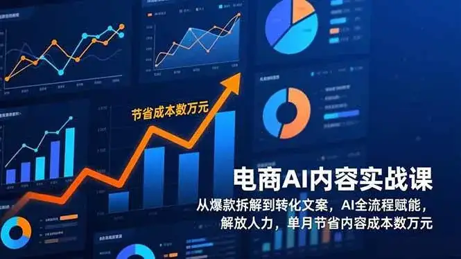 （17061期）电商AI内容实战课，从爆款拆解到转化文案，AI全流程赋能，解放人力，单月节省内容成本数万元-副业吧