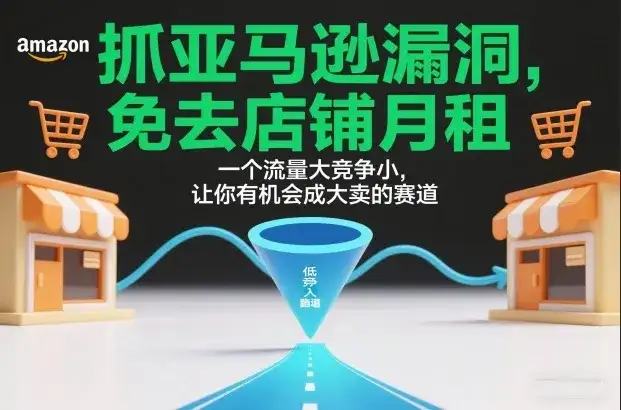 抓亚马逊漏洞，免去店铺月租，一个流量大竞争小，让你有机会成大卖的赛道-副业吧
