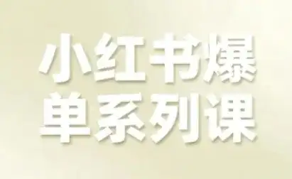 【精】小红书爆单系列课，聚焦小红书电商全链路增长（更新）-优优云创