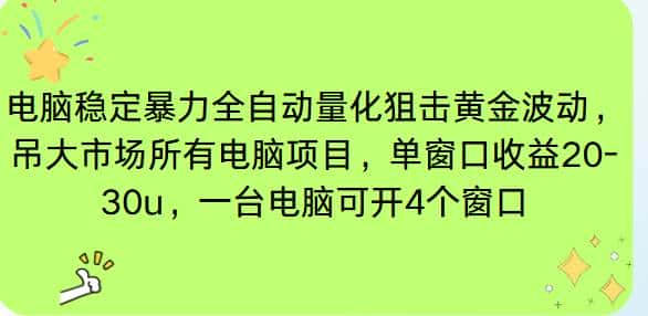 (16737期)电脑EA策略挂机项目单窗口收益20-30u,单电脑可挂5-10个窗口收益稳健4位数-副业吧
