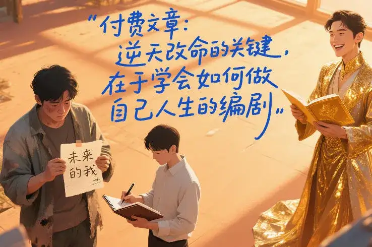 付费文章:逆天改命的关键,在于学会如何做自己人生的编剧-副业吧