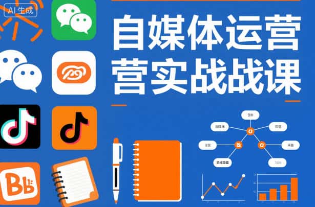自媒体运营实战课，掌握一套系统的自媒体运营底层方法论，成为优秀的内容创作者-优优云创