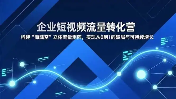 (16959期)企业短视频流量转化营,构建“海陆空”立体流量矩阵,实现从0到1的破局与可持续增长 (16959期)企业短视频流量转化营,构建“海陆空”立体流量矩阵,实现从0到1的破局与可持续增长