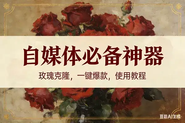 (16940期)玫瑰克隆神器,ai鲁大魔,自媒体必备的软件,一键爆款,详细教程 (16940期)玫瑰克隆神器,ai鲁大魔,自媒体必备的软件,一键爆款,详细教程