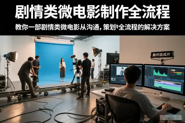【精】剧情类微电影制作全流程，教你一部剧情类微电影从沟通，策划到拍摄制作全流程的解决方案-副业吧