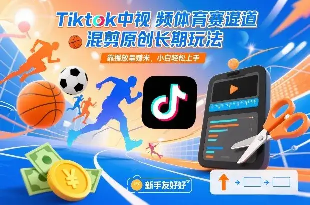 Tiktok中视频体育赛道混剪原创长期玩法,靠播放量賺米,小白轻松上手 Tiktok中视频体育赛道混剪原创长期玩法,靠播放量賺米,小白轻松上手