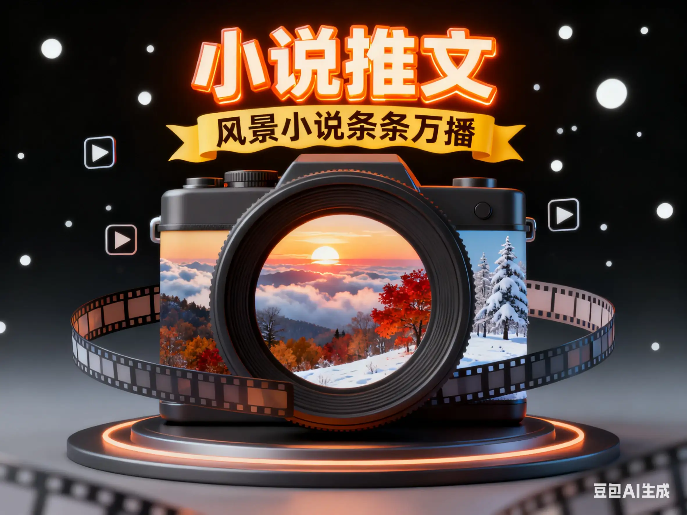 小说推文 风景小说条条万播-副业吧