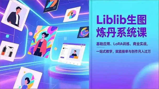 （16949期）Liblib生图炼丹系统课，基础应用、LoRA训练、商业实战，一站式教学，赋能接单与创作月入过万-副业吧