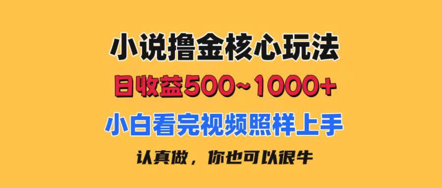 小说撸金核心玩法，日收益500-1000+，小白看完照样上手，0成本有手就行-云创网