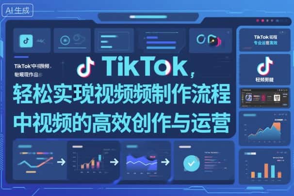 TikTok中视频制做流程，轻松实现Tk中视频的高效创作与运营-副业吧