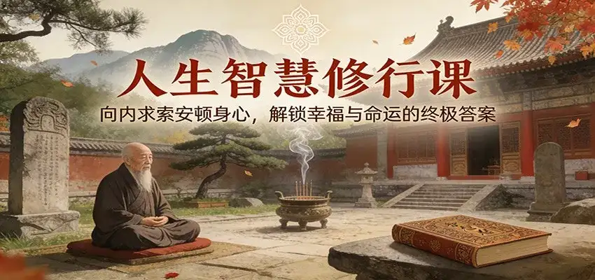 人生智慧修行课：向内求索安顿身心，解锁幸福与命运的终极答案-副业吧