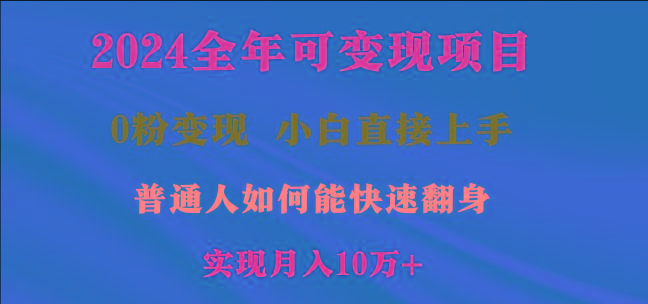 2024全年可变现项目，一天收益至少2000+，小白上手快，普通人就要利用互...-云创网