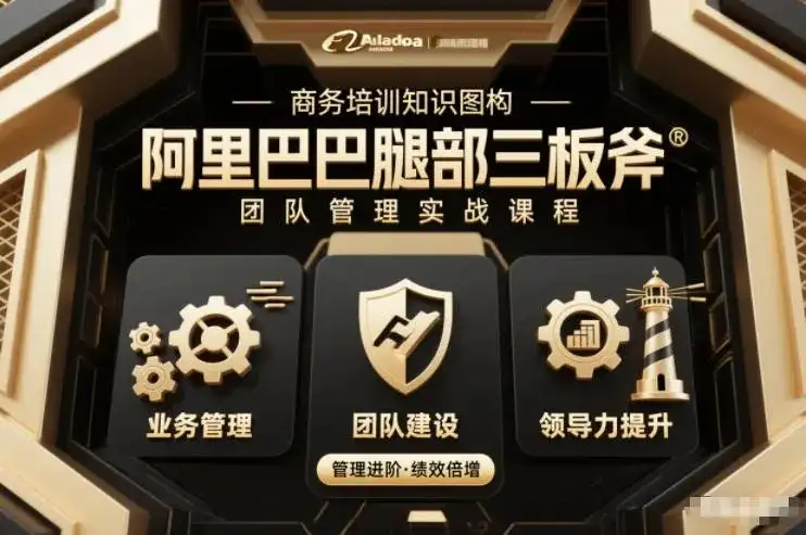 【精】团队管理必学课程系列，阿里巴巴“腿部三板斧”-副业吧