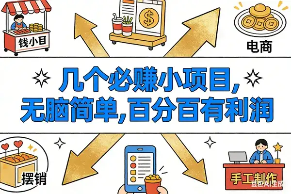 (16964期)9个必赚小项目,无脑简单,百分百有利润,副业首选,日入200+-副业吧