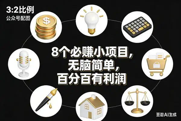 (17101期)8个必赚小项目,无脑简单,百分百有利润,副业首选,日入300+-副业吧
