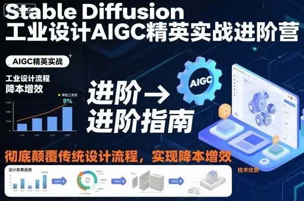 【精】Stable Diffusion工业设计AIGC精英实战进阶营，彻底颠覆传统设计流程，实现降本增效-副业吧