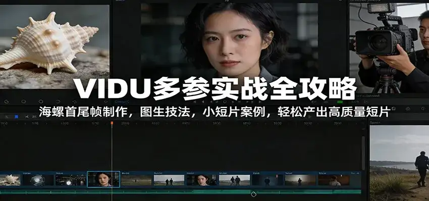 VIDU多参实战全攻略：海螺首尾帧制作，图生技法，小短片案例，轻松产出高质量短片-副业吧
