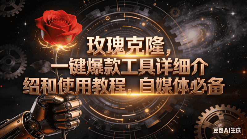 （16792期）玫瑰克隆工具，自媒体必备，一键爆款工具详细介绍和使用教程