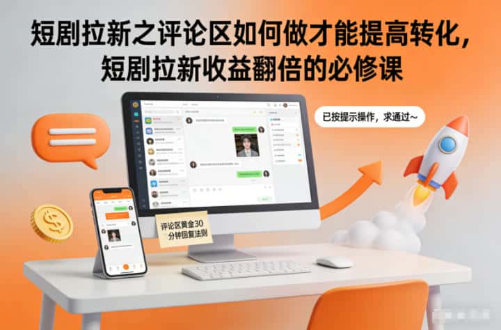 短剧拉新之评论区如何做才能提高转化，短剧拉新收益翻倍的必修课-副业吧