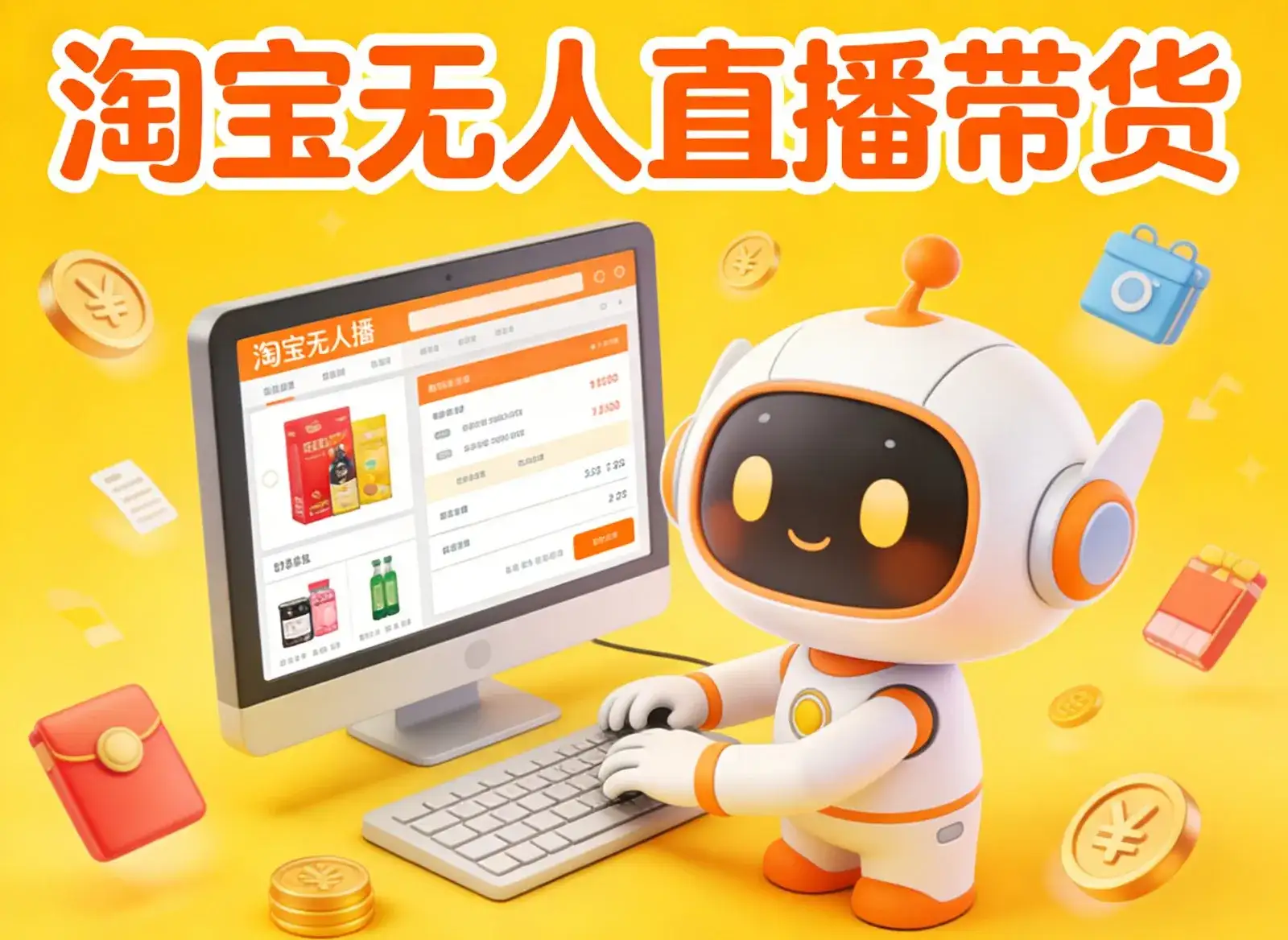 淘宝无人直播带货，24小时自动卖货，月佣金1W+，不违规不封号，不用露脸-副业吧