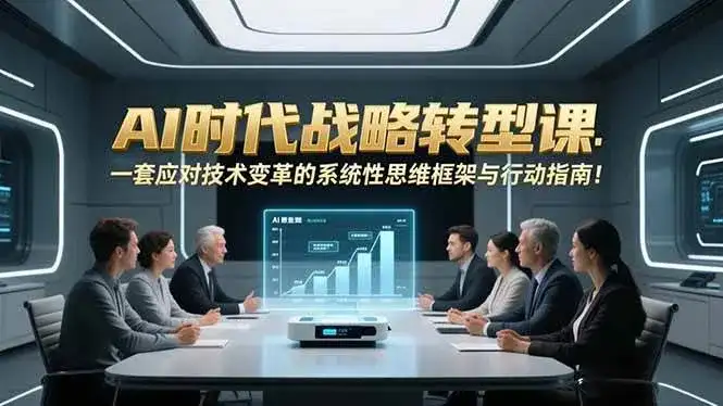 (16989期)AI时代战略转型课:一套应对技术变革的系统性思维框架与行动指南! (16989期)AI时代战略转型课:一套应对技术变革的系统性思维框架与行动指南!