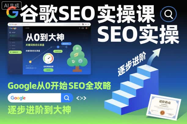 谷歌SEO实操课，Google从0开始SEO全攻略，逐步进阶到大神-优优云创