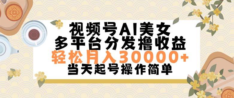 视频号AI美女，轻松月入30000+,操作简单轻松上手-云创网