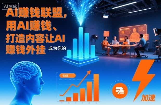 AI賺钱联盟，用AI賺钱、打造内容让AI成为你的賺钱外挂-优优云创