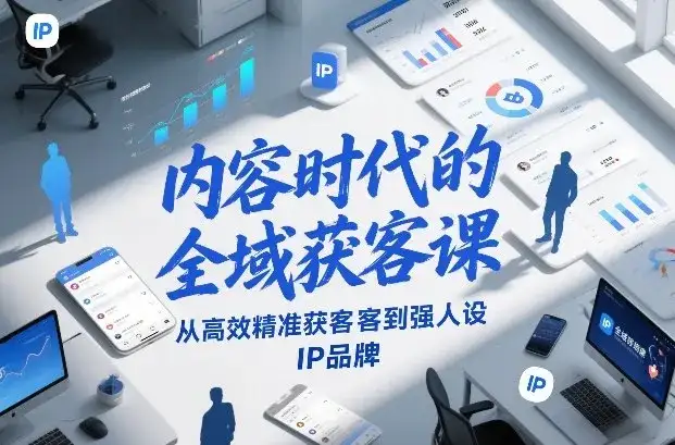 内容时代的全域获客课，从高效精准获客到强人设IP品牌-副业吧