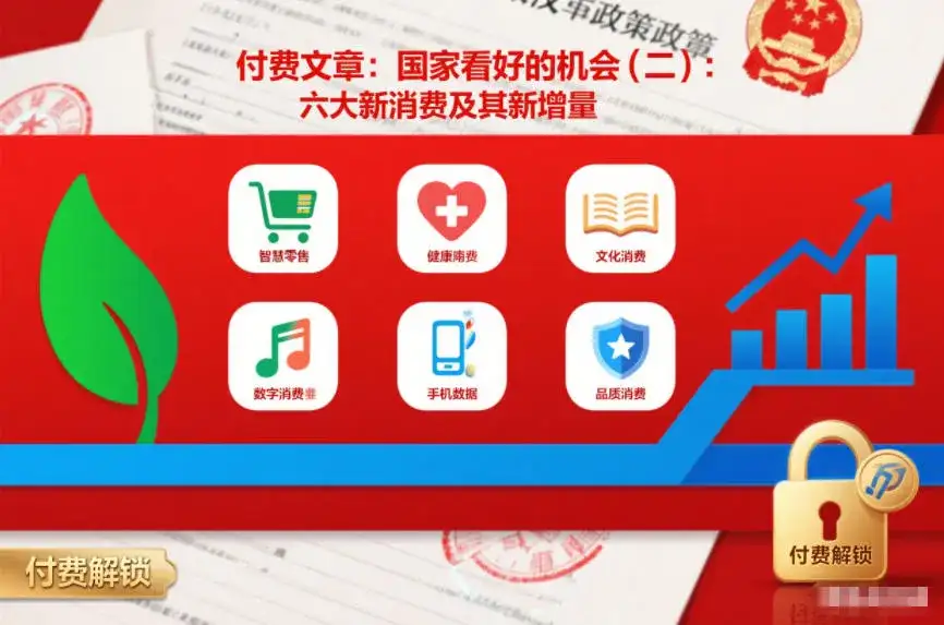 付费文章：国家看好的机会(二)：六大新消费及其新增量-副业吧