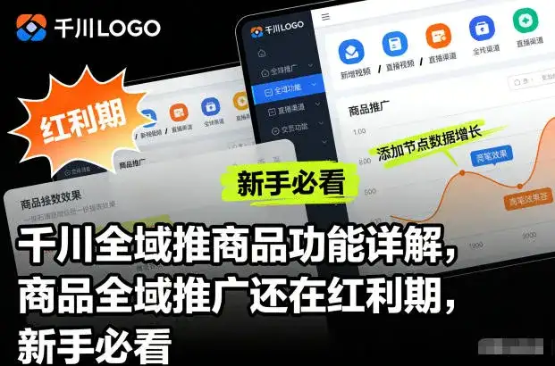 千川全域推商品功能详解，商品全域推广还在红利期，新手必看-副业吧