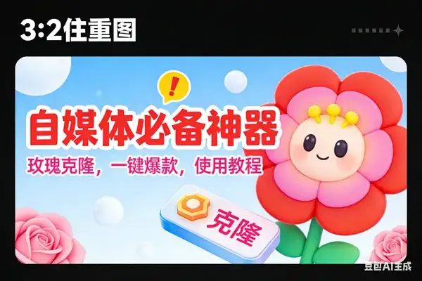 （16929期）玫瑰克隆神器，ai鲁大魔，自媒体必备的软件，一键爆款工具，详细教程