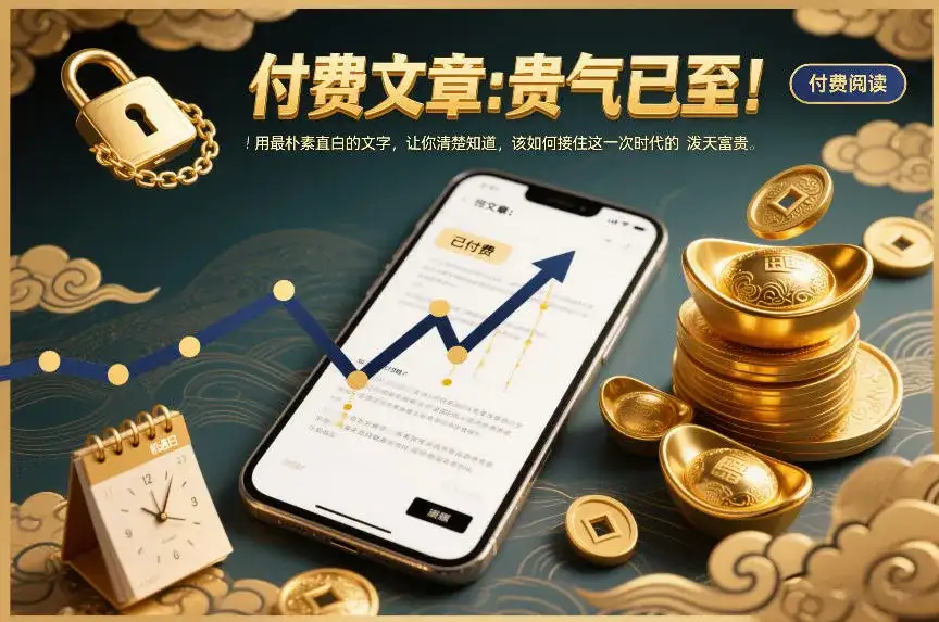 付费文章:贵气已至!用最朴素直白的文字,让你清楚知道,该如何接住这一次时代的泼天富贵 付费文章:贵气已至!用最朴素直白的文字,让你清楚知道,该如何接住这一次时代的泼天富贵