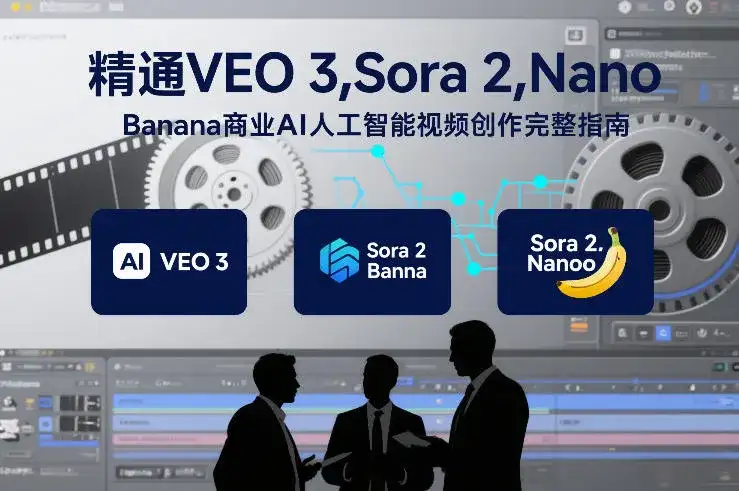 精通VEO 3，Sora 2，Nano Banana商业AI人工智能视频创作完整指南-副业吧
