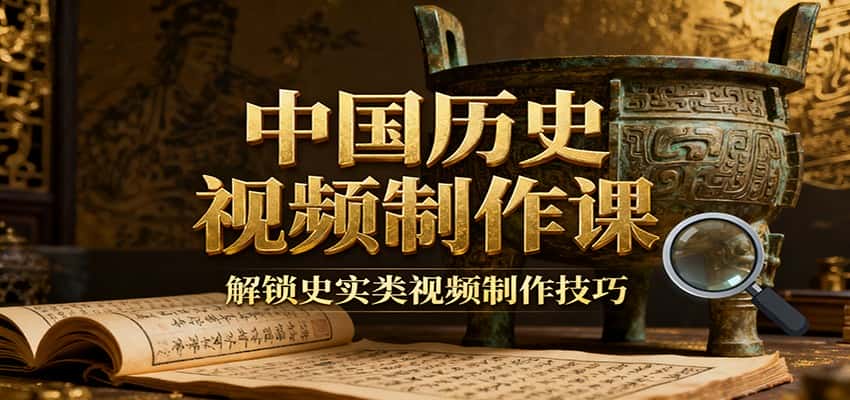 中国历史视频制作课:疆域地图集+参考文案+练习素材,解锁史实类视频制作技巧-副业吧