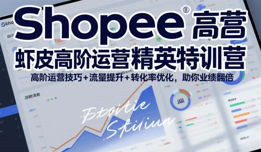 Shopee虾皮高阶运营精英特训营，高阶运营技巧+流量提升+转化率优化，助你业绩翻倍-副业吧
