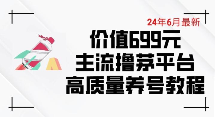 6月最新价值699的主流撸茅台平台精品养号下车攻略【揭秘】-云创网