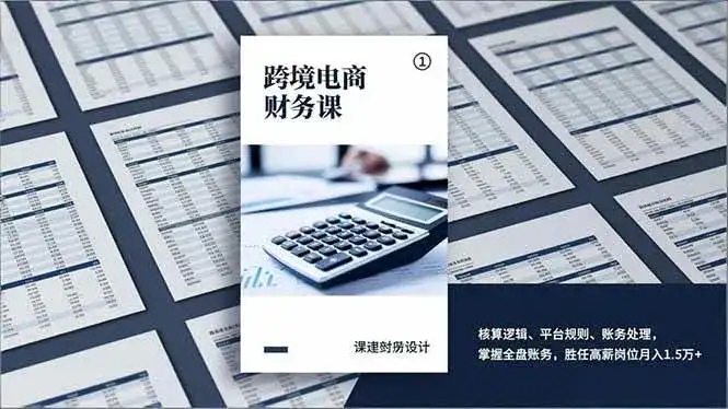 (17036期)跨境电商财务课,核算逻辑、平台规则、账务处理,掌握全盘账务,胜任高薪岗位月入1.5万+ (17036期)跨境电商财务课,核算逻辑、平台规则、账务处理,掌握全盘账务,胜任高薪岗位月入1.5万+